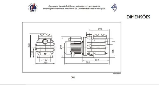 Bomba Auto-Escorvante 1/3 CV Monofásica 3F-M2 Série F