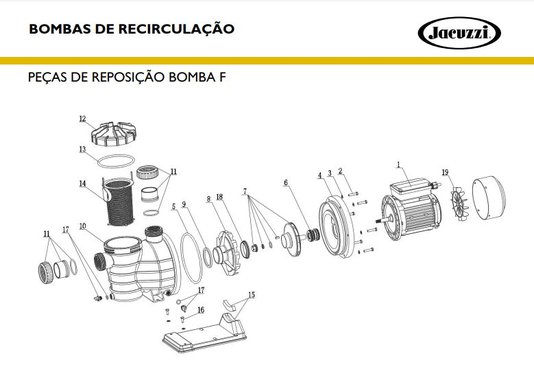 Bomba Auto-Escorvante 1/3 CV Monofásica 3F-M2 Série F
