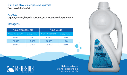 Oxidante Sem Cloro MPlus Maresias 2,5 Litros