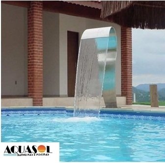 Cascata em Aço Inox 304 High Tech Grande com 105 cm