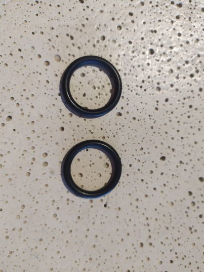 Par Anel Oring Eixo da Válvula  do Filtro Henrimar 2211