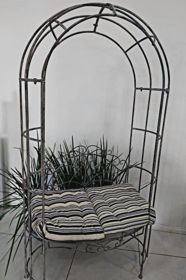 Portal com banco envelhecido  decor garden incluso acento em tecido impermeável