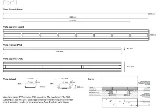 Ralo oculto linear Infinity Line