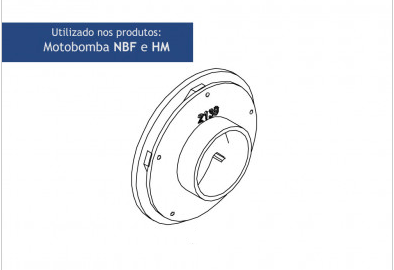 Rotor 3/4 cv da Motobomba Nautilus