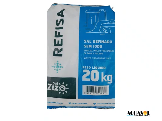 Sal sem Iodo para Gerador de Cloro especial para Piscina 20 kg *