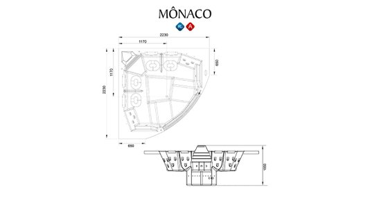 SPA de Canto Mônaco em Acrílico