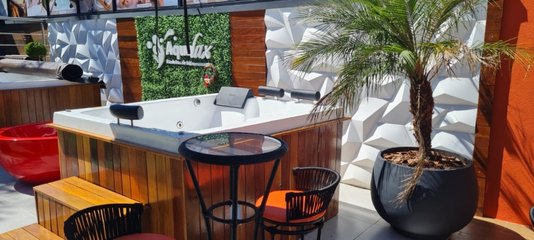 SPA Quadrada Lotus Luxo em Gel Coat