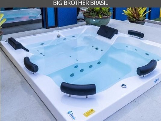 SPA Quadrada Top Line Padrão em Gel Coat
