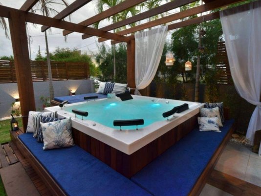 SPA Quadrada Top Line Padrão em Gel Coat