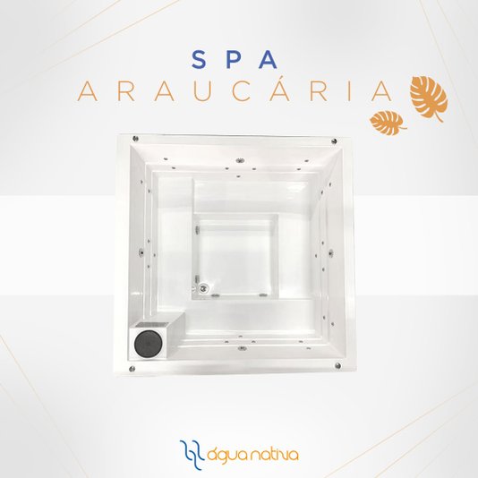 Spa Quadrado Araucária Esmeralda em Gel Coat