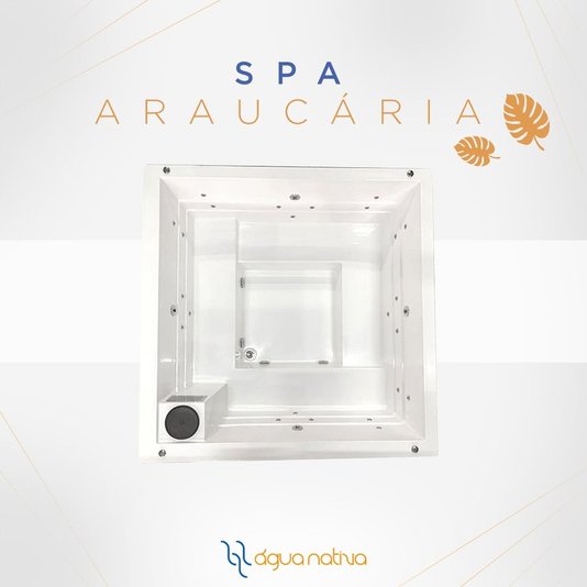 Spa Quadrado Araucária Slim Plus em Gel Coat