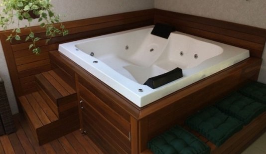 SPA Quadrado Gloriosa Padrão em Gel Coat