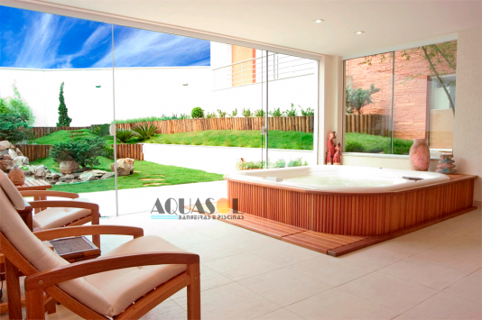 Spa Quadrado Guaratuba Slim em Gel Coat