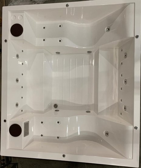 Spa Quadrado Infinity Diamante em Gel Coat
