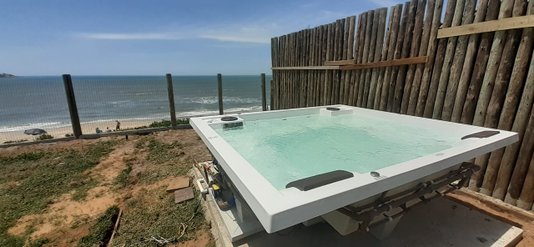 Spa Quadrado Infinity Diamante em Gel Coat