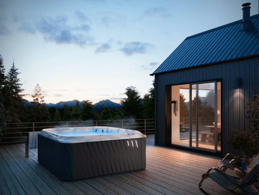 Spa Quadrado J275 Jacuzzi em Acrílico com Fechamento e Cobertura Térmica