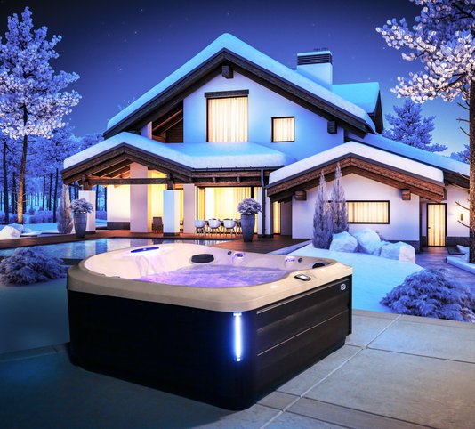 Spa Quadrado J475 Jacuzzi em Acrílico Com Fechamento e Cobertura Térmica