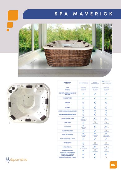 Spa Quadrado Maverick Diamante em Gel Coat