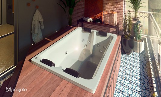 Spa Quadrado Nettuno em Acrílico