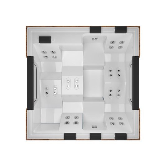Spa Quadrado Pádua em Gel Coat
