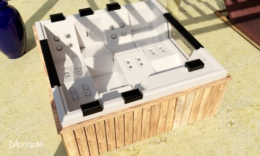Spa Quadrado Pádua em Gel Coat