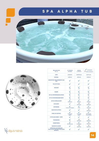 Spa Redondo Alpha Tub Diamante em Gel Coat