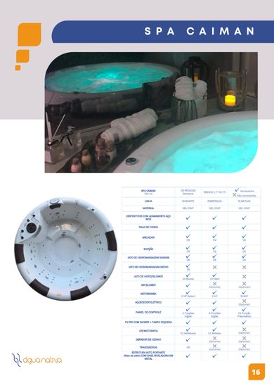 Spa Redondo Caiman Diamante em Gel Coat