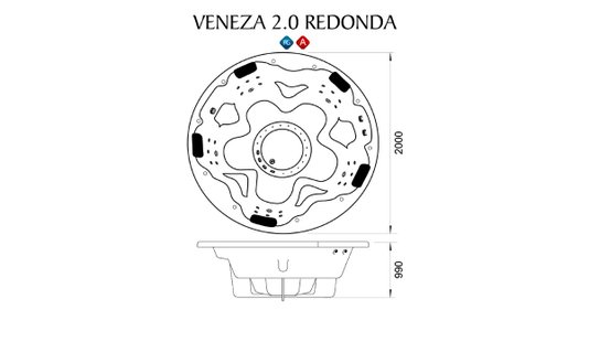 SPA Veneza Redonda 2.0 em Acrílico