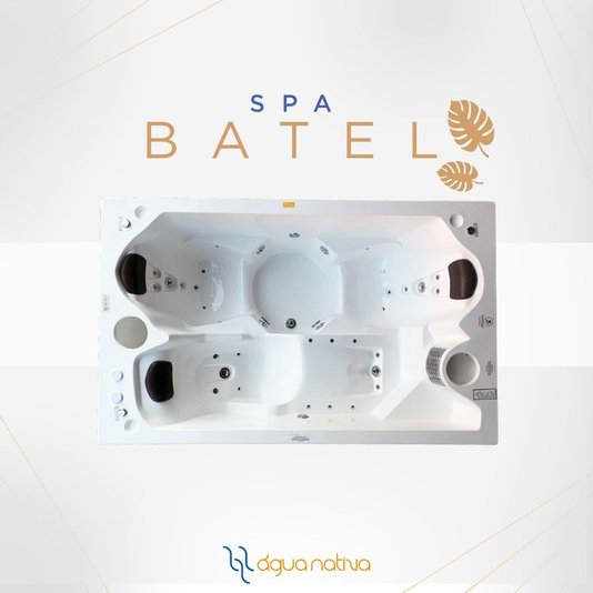Spa Retangular Batel Slim Plus em Gel Coat