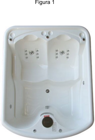 Spa Retangular Dueto Diamante em Gel Coat