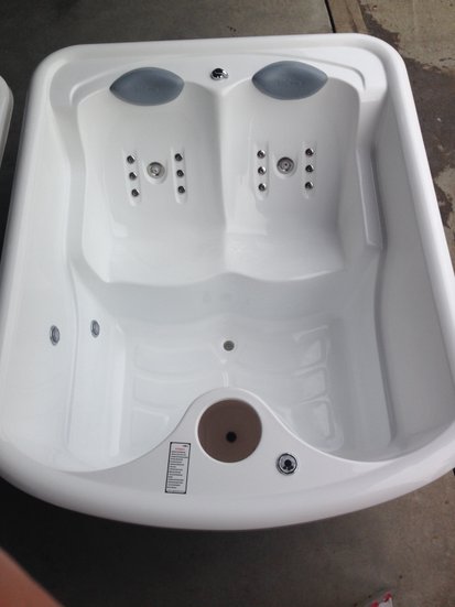 Spa Retangular Dueto Diamante em Gel Coat