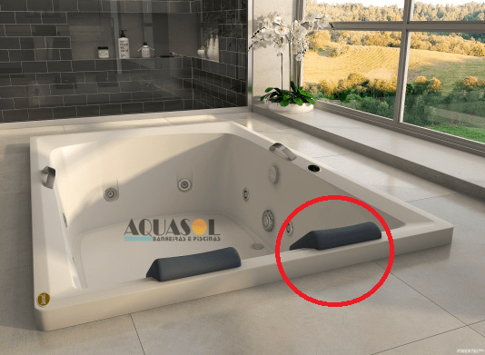 Travesseiro Exclusivo para Banheiras Carina Jacuzzi