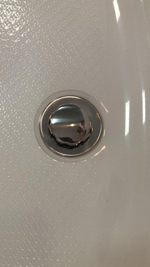 Válvula de Saída em Acabamento Inox para Banheiras
