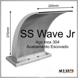 Cascata em Aço Inox 307 Wave Junior com 37 cm