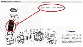 Cesto do Pré-Filtro da Motobomba para Piscinas Veico