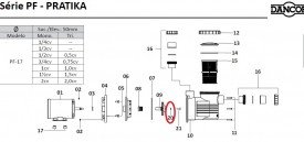 Arruela Lisa Aço Inox Dancor para Modelos Trifásicos