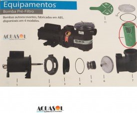 Cesto Pré Filtro da Motobomba para Piscinas Henrimar