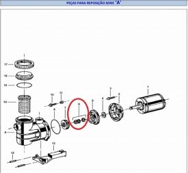 Selo Mecânico Tipo 6 3/4 do Motor de Piscina Jacuzzi A