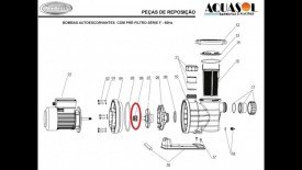 Selo Mecânico Buna N para Motor de Piscina Jacuzzi F