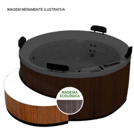 Banco/Degrau Acab. Madeira Ecológica p/ Spa SOL