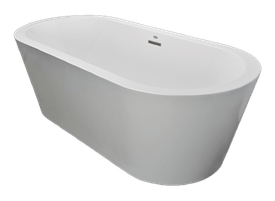 Banheira Oval de Imersão Maya Freestanding em Acrilico