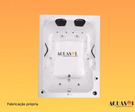 Banheira Dupla de Hidromassagem Gérbera Diamante em Acrílico