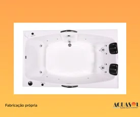 Banheira Dupla de Hidromassagem Gloriosa Diamante em Acrílico *