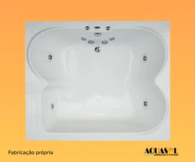 Banheira Dupla de Hidromassagem Marbella 7000 Master em Gel Coat