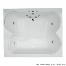 Banheira Dupla Marbella 7000 Master em Gel Coat