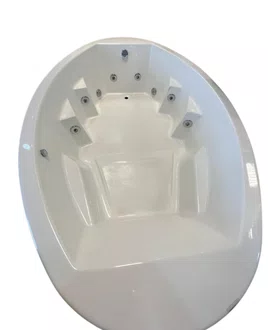 Banheira Hidro Oval Pérola 2,10x1,30 Gel Coat - Entrega Imediata
