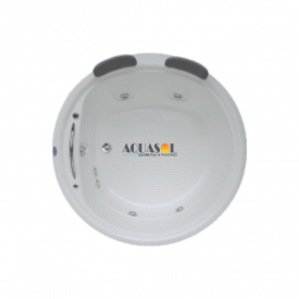 Banheira Redonda Málaga Slim em Acrílico