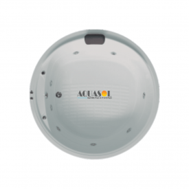 Banheira Redonda Marbella 4000 Slim em Gel Coat