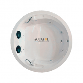 Banheira Redonda Pérola Esmeralda em Gel Coat