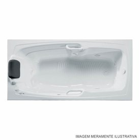 Banheira Retangular Almeria Master em Gel Coat